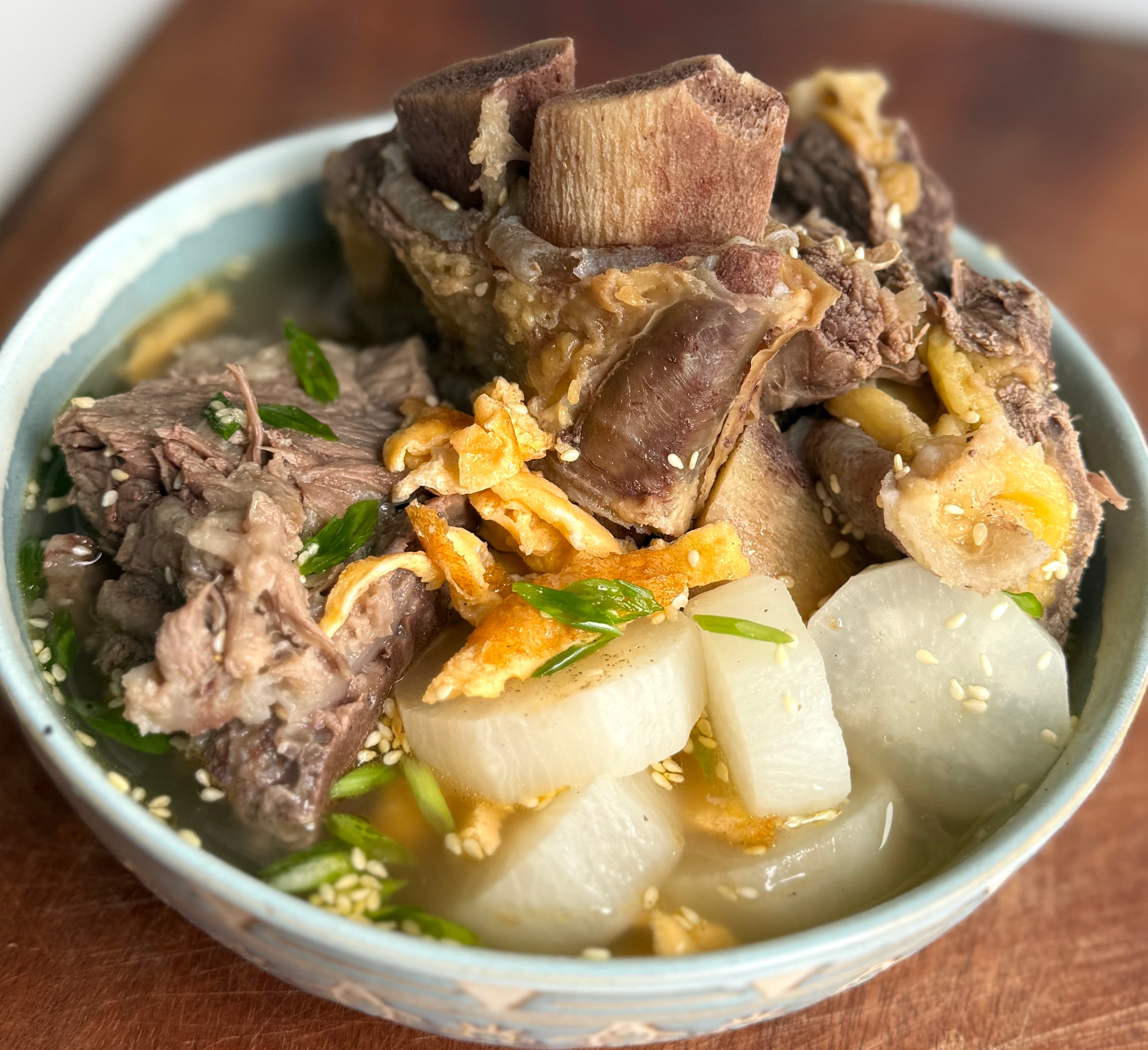 Korean Beef Short Rib Soup (Galbitang - 갈비탕) Canh Sườn Bò Hàn Quốc 🍲🇰🇷 