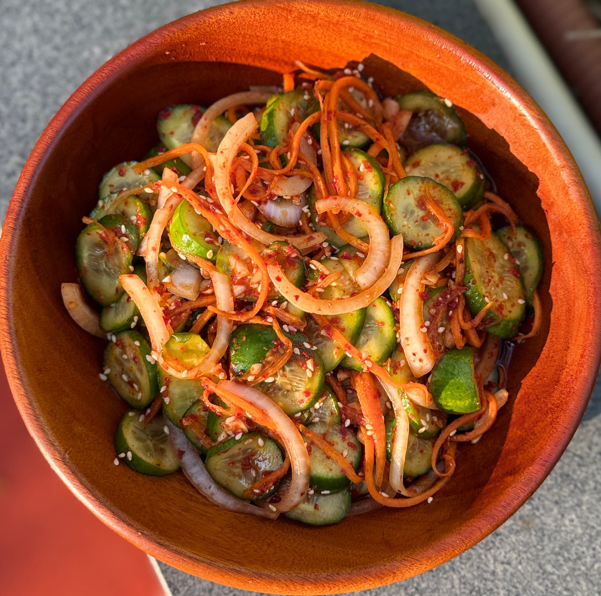 Korean Spicy Cucumber Salad