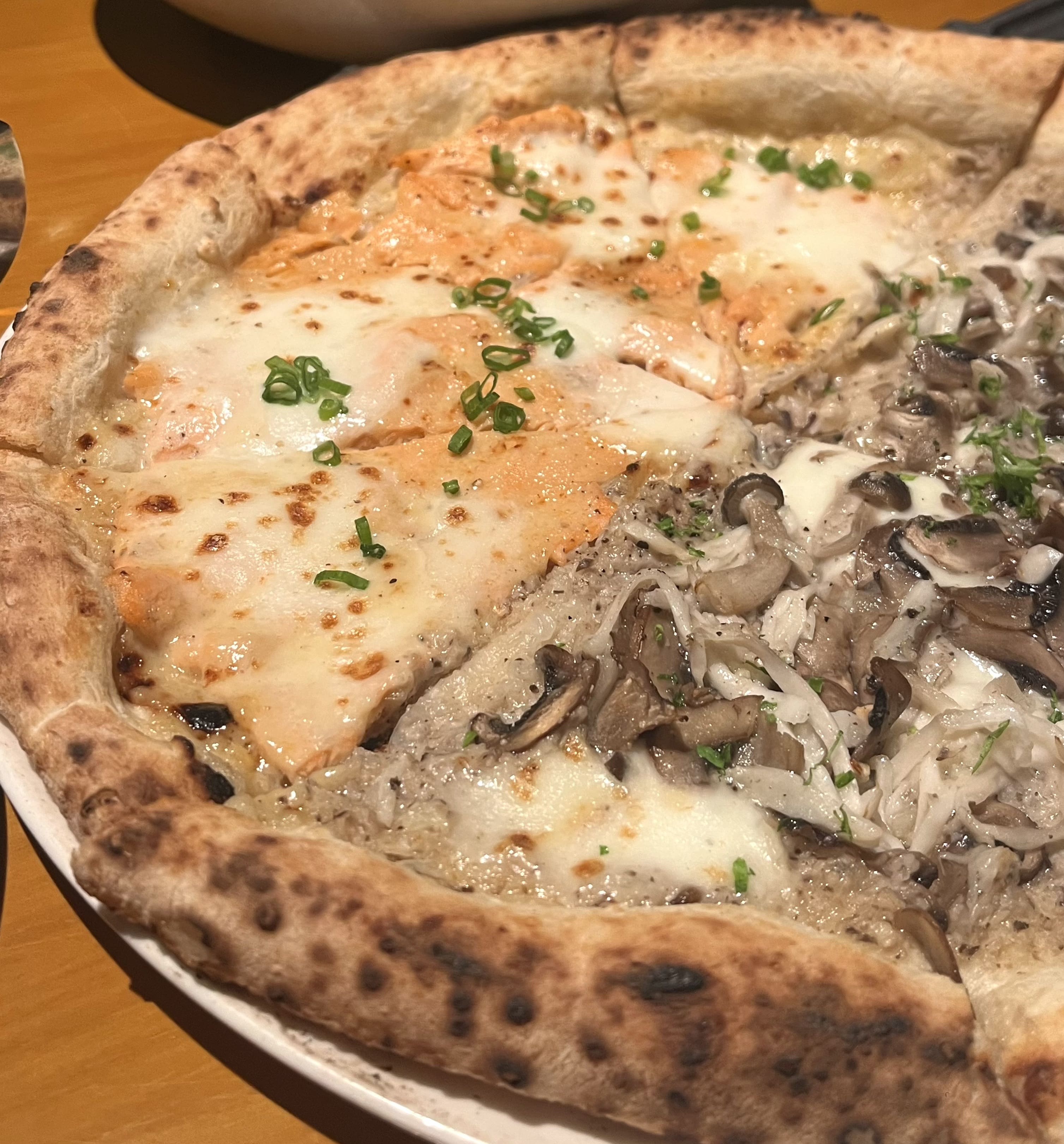 Half half pizza